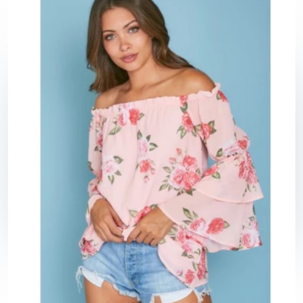 Floral off the Shoulder Top